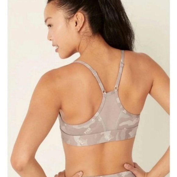 VS PINK Ultimate Lightly Lined Sports Bra Camo XL - Picture 4 of 9